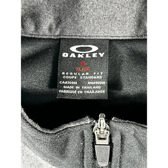 State Farm Insurance Crew Team Zip Up Jacket Size XL Black/Gray Oakley - Picture 7 of 11